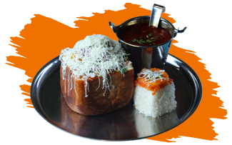 Cheese Bunny Chow Misal, African Misal, Famous Misal in Pune